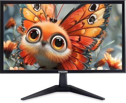 iVOOMi 20" HD PC Monitor – 1600x900, 60Hz, Flicker-Free, HDMI & VGA, Eye Care