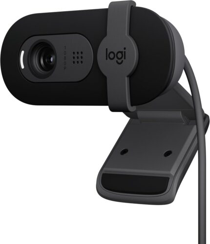 Logitech Brio 101 Full HD 1080p Webcam with Mic & Shutter – Black