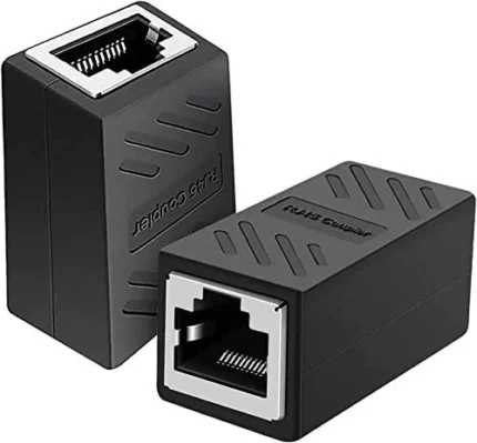 RJ45 Coupler Ethernet Coupler Cat7, Cat6, Cat5e RJ45 8P8C Inline LAN Coupler Ethernet Extender Adapter ADSL Extension Jointer Extending the Ethernet Cables Female to Female Connector