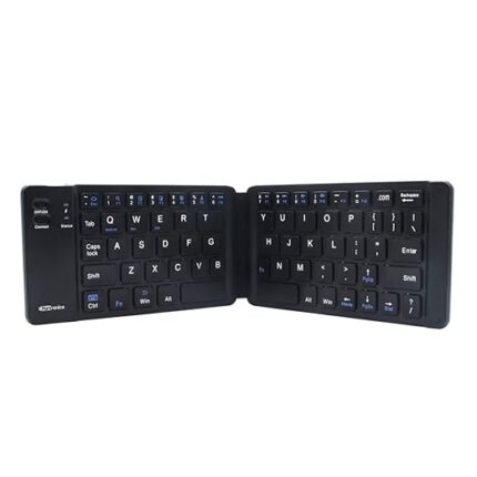 Portronics Mini Foldable Bluetooth Keyboard – Pocket-Sized, Rechargeable, Multi-Device